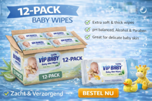 Bebiko VIP Baby Jumbo Baby Doekjes - 1440 stuks (12 x 120)