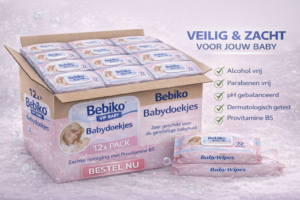 Bebiko VIP Baby Doekjes Pink - 864 stuks (12 x 72)