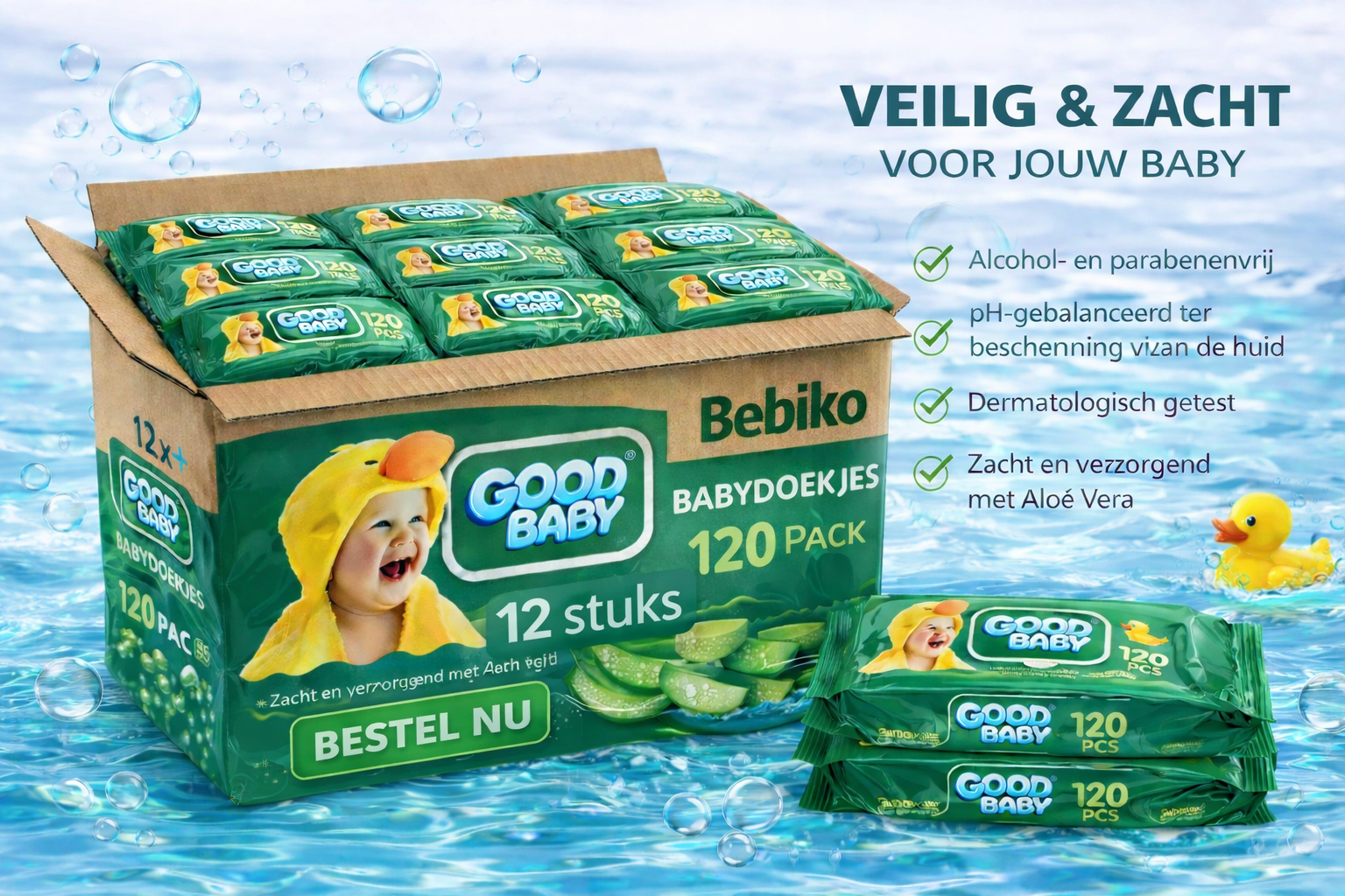 Good Baby Jumbo Baby Doekjes - 1440 (12 x 120)