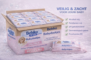 Bebiko VIP Baby Doekjes Pink – Bundel 1728 stuks (24 x 72)